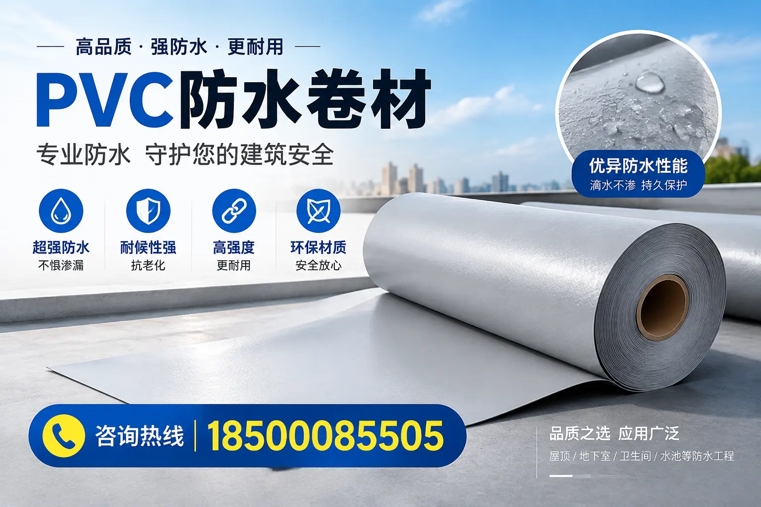 玉林地区pvc防水卷材的市场现状与发展趋势